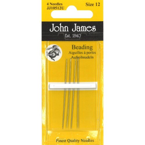 (image for) John James Beading Hand Needles Size 12